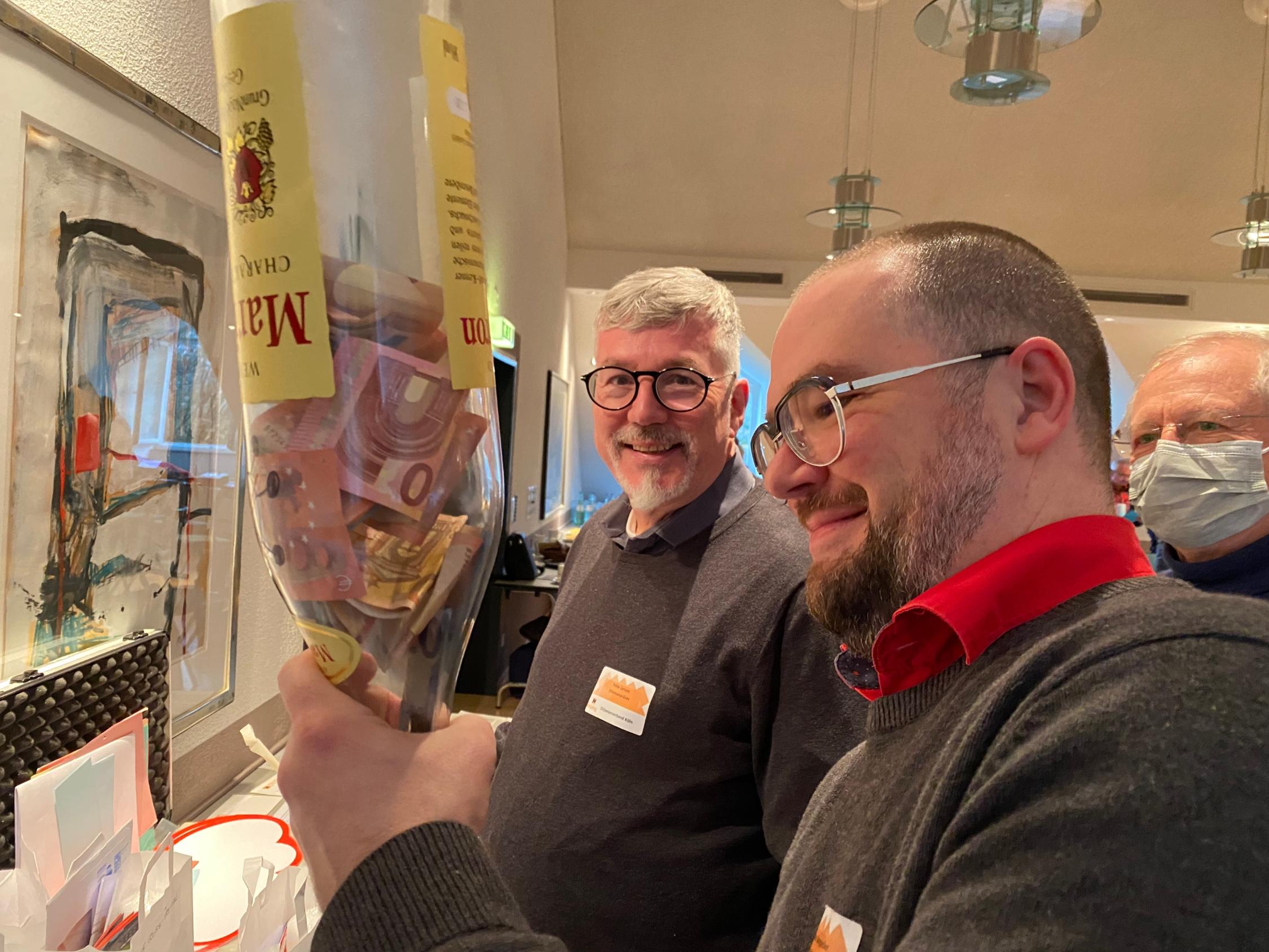 Der Inhalt der Flasche